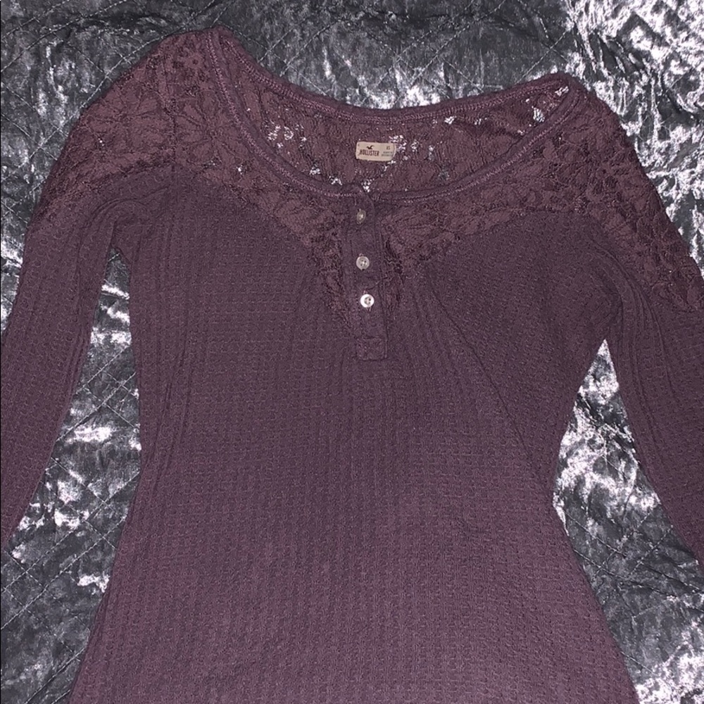 hollister purple shirt